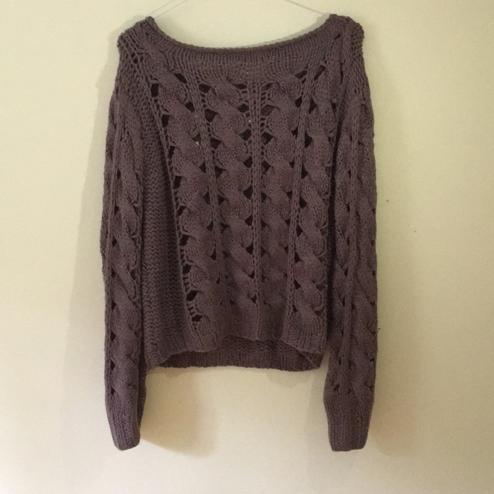 Purple Knit Sweater